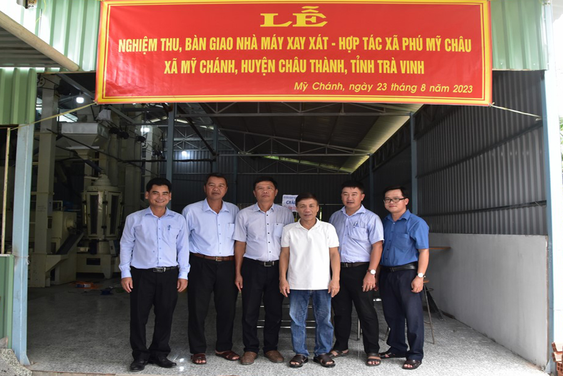 Châu Thành tổ chức nghiệm thu, bàn giao Nhà máy xay xát - Hợp tác xã Phú Mỹ Châu